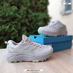 Зимові чоловічі кросівки термо Hoka Mafate Speed 2 світло сірі