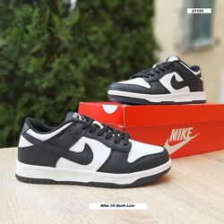 Кросівки жіночі Nike SB Dunk Low білі з чорним шкіра