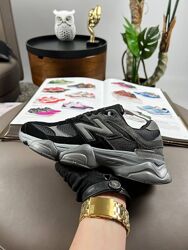Кросівки жіночі New Balance 9060 Grey Black  , замша/текстиль
