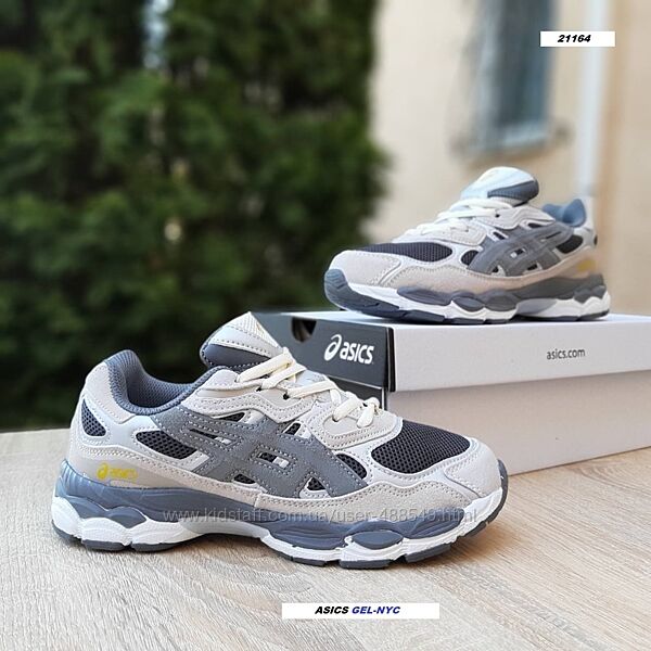 Кросівки жіночі ASICS GEL-NYC сірі з бежевим