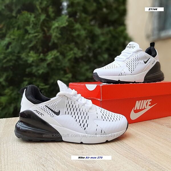 Кросівки жіночі Nike Air max 270 білі з чорним
