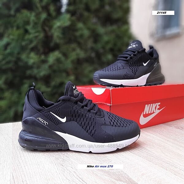 Кросівки Nike Air max 270 чорні з білим, 36-41р
