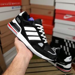 Чоловічі кросівки Adidas ZX 750 великани чорні з білим, 47-49р