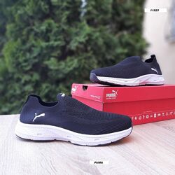 Кросівки чоловічі літні Puma чорні з білим