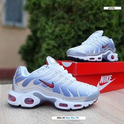 Кросівки жіночі Nike Air Max Plus TN білі з сріблом