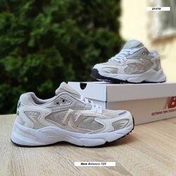 Кросівки жіночі New Balance 725 білі з сірим та пудрой 