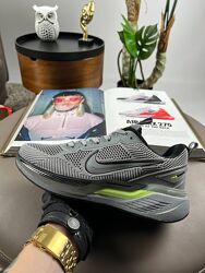 Кросівки чоловічі Nike Zoom Winflo сірі з салатовим, сітка