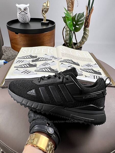 Кросівки чоловічі Adidas Climacool чорні сітка 