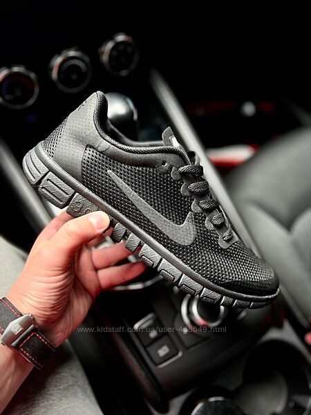 Кросівки чоловічі Nike Free Run 3.0 чорні сітка