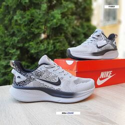 Кросівки чоловічі Nike ZOOM світло сірі сітка