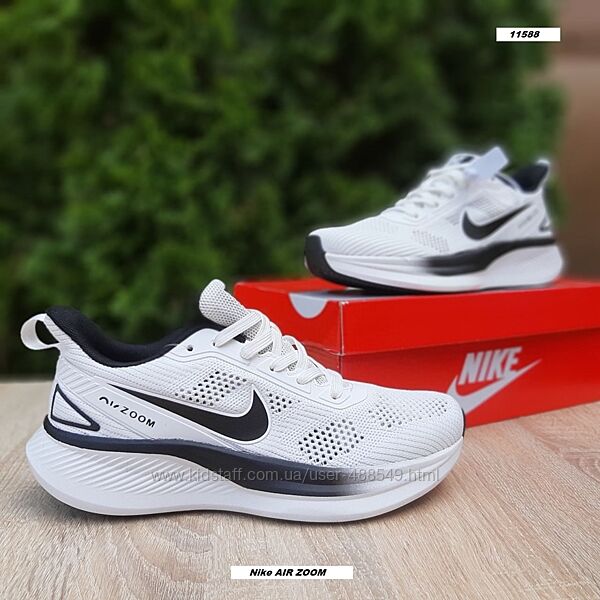 Кросівки чоловічі Nike AIR ZOOM білі, сітка