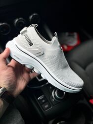 Кросівки чоловічі літні Puma світло сірі мокасини