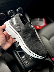 Кросівки чоловічі літні Puma чорні з білим мокасини