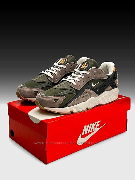 Кросівки чоловічі Nike Air Huarache Brown Khaki, замша