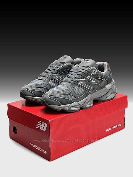 Кросівки чоловічі New Balance 9060 Dark Grey замша/текстиль