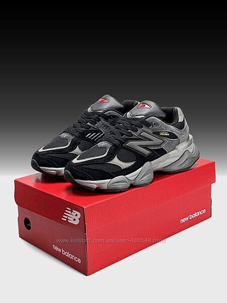 Кросівки чоловічі New Balance 9060 Black Grey замша/текстиль