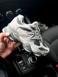Кросівки жіночі New Balance 9060 сірі, замша/текстиль