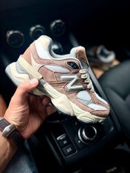 Кросівки жіночі New Balance 9060 пудра, замша/текстиль