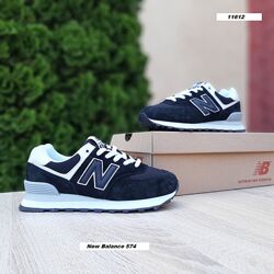 Кросівки чоловічі New Balance 574 чорні з білим