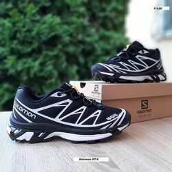 Кросівки чоловічі Salomon XT-6 чорні з білим