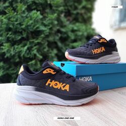 Кросівки чоловічі HOKA ONE ONE Challenger Atr 7 темно сірі з помаранчевим 