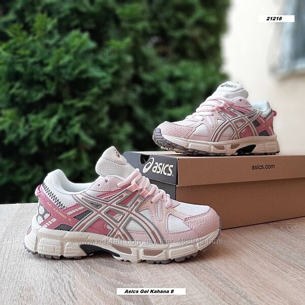 Кросівки жіночі Asics Gel Kahana 8 рожеві з білим