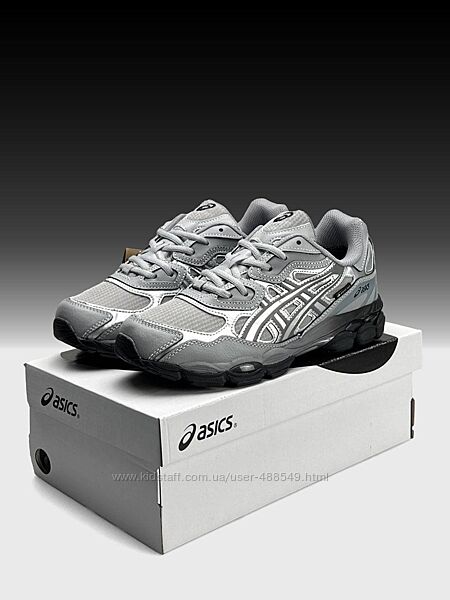 Зимові чоловічі кросівки термо ASICS Gel-NYC GTX сірі з сріблом 