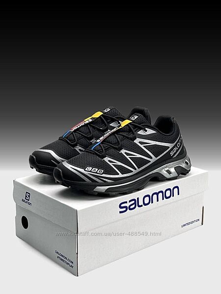 Чоловічі кросівки Salomon XT-6 Black Silver  