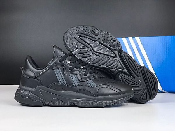 Кросівки чоловічі Adidas Ozweego чорні шкіра