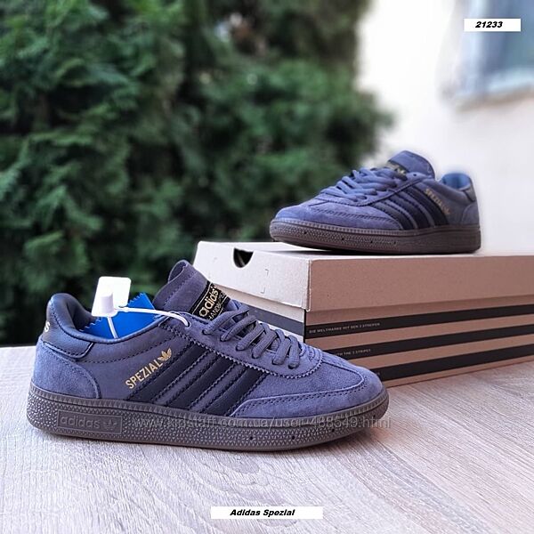 Кросівки жіночі Adidas Spezial Dark Grey Black Gum сірі 