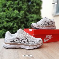 Кросівки жіночі Nike P-6000 білі з коричневим