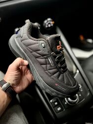 Зимові чоловічі кросівки термо Merrell Continuum 3M Thinsulate  чорні з ора
