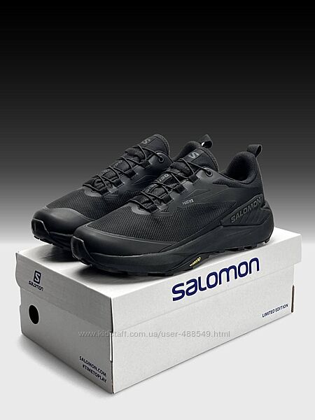 Зимові чоловічі кросівки термо Salomon Genesis GTX Black 