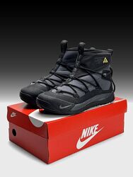 Зимові черевики з хутром Nike ACG Air Terra Antarktik Fur сірі з чорним