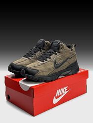 Зимові чоловічі кросівки високі з хутром Nike Initiator High Fur коричневі