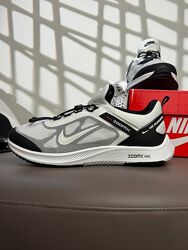 Кросівки чоловічі Nike Air Running білі з чорним, сітка