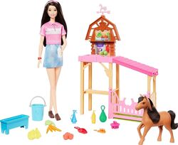 Ігровий набір Barbie Барбі Стайня з лялькою Рене, поні та аксесуарами