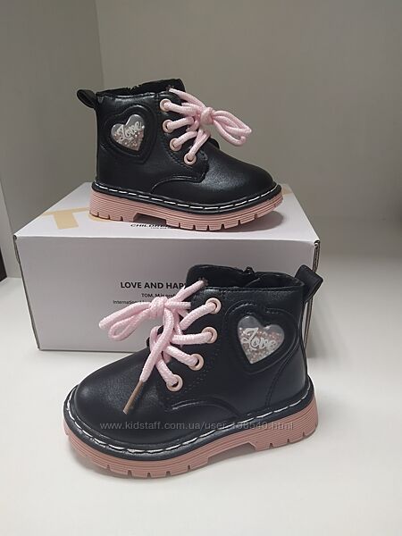 Детские ботиночки для девочки на флисе 21-26р.