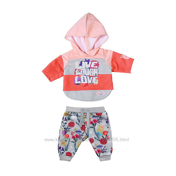 Набор одежды для куклы BABY born - Трендовый спортивный костюм розовый