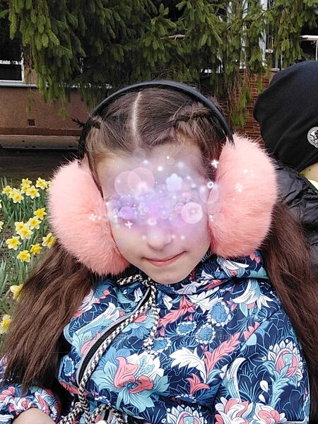 Навушники для дівчинки, натуральне хутро 