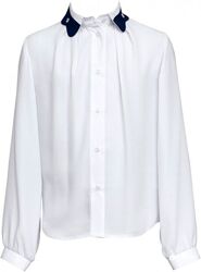 Блуза SLY школьная рост 134 см Белая