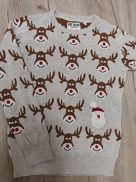 Новорічний светр C&A 140 см.