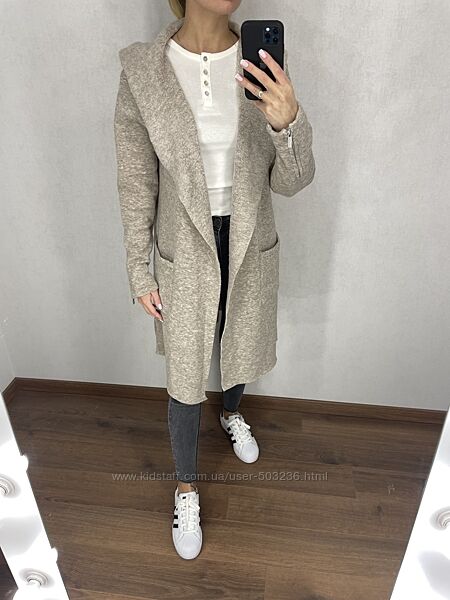 Тёплый кардиган на флисе. Amisu. Размер м. 