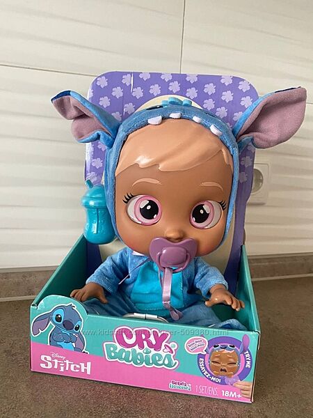 Інтерактивна Cry Babies Disney Stitch Пупс, що плаче. Плакса Стіч Дісней