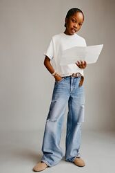 Широкі джинси для дівчинки zara 158-164 см синій
