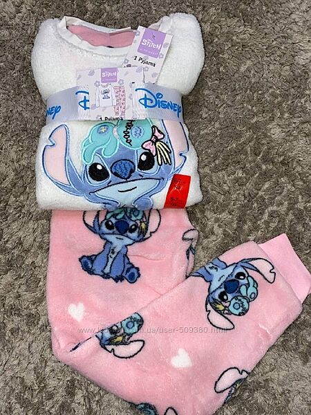 Тепла флісова піжама disney lilo & stitch стіч primark
