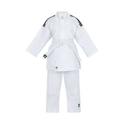 Кімоно Adidas Club для Дзюдо. Чорні смуги на плечах.