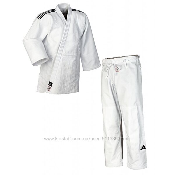 Кімоно для Дзюдо Adidas Champion III . Чорні смуги.