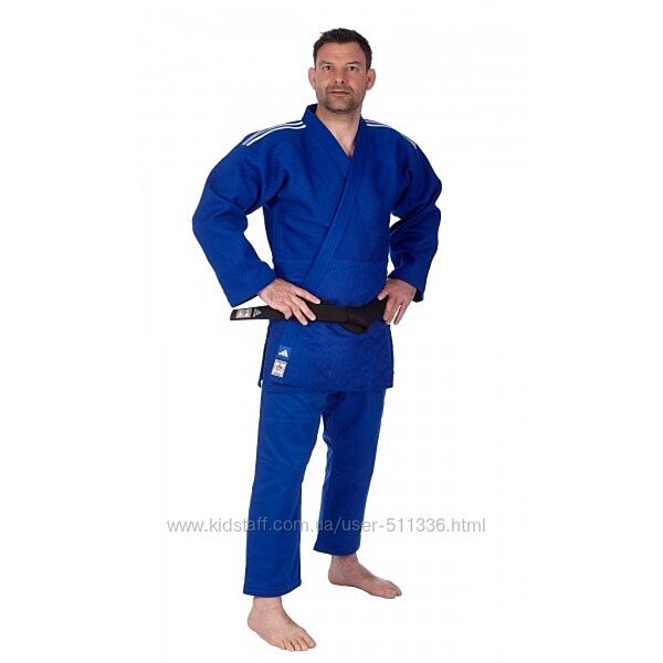 Кімоно для Дзюдо Adidas Champion III SlimFit з ліцензією IJF. Синє.
