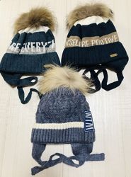 Распродажа, зимние шапки , ушанки для мальчиков р 36 -48 Украина, Польша